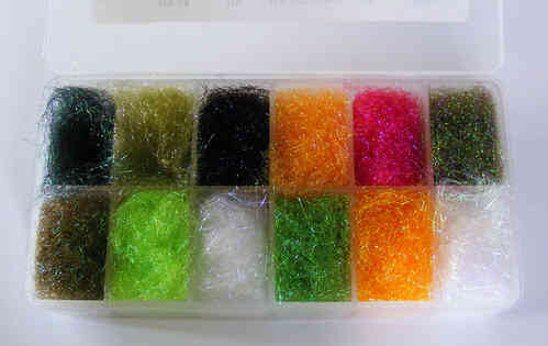 Hareline ICE Dubbing Dispenser in 12 gängigen Farben